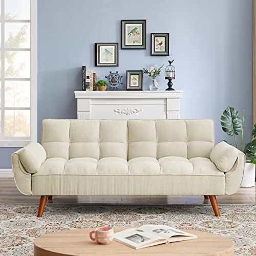 Betoko Convertible Futon Sofa Bed Sleeper Twin Size, Modern Reclining