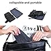 CarBoss Foot Rest Flight Airplane Travel Accessories Portable Carry-on Home Foot Sling Office Footrest Adjustable Foot Hammock with Pouch Bag, Black