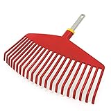 Wolf-Garten UIMC Multi-Change Leaf Rake Lawn Care Tool Head, Red, 46.5x6.5x4.2 cm