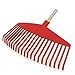 Wolf-Garten UIMC Multi-Change Leaf Rake Lawn Care Tool Head, Red, 46.5x6.5x4.2 cm primary