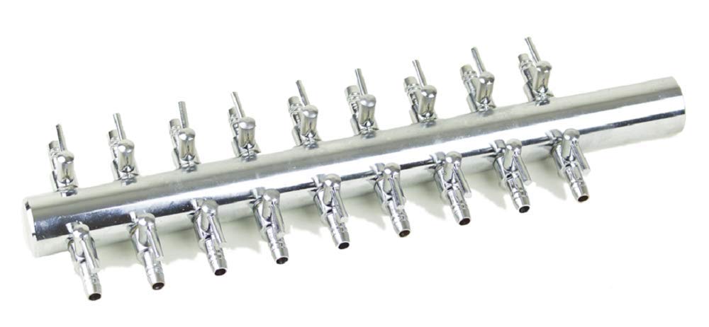 Blagdon 18 Way Metal Outlet for the Pond Oxygenator 2400 and 3600 Models, Silver