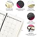Daily Planner 2019, Ohuhu Daily Planner Calendar, Daily, Weekly, 6-Month Planner with Pen Holder, Agenda Book for Organizer, Enterprise, College, Undated, 5 × 8.25 (Black)