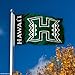 Hawaii Warriors Rainbows University Large College Flag