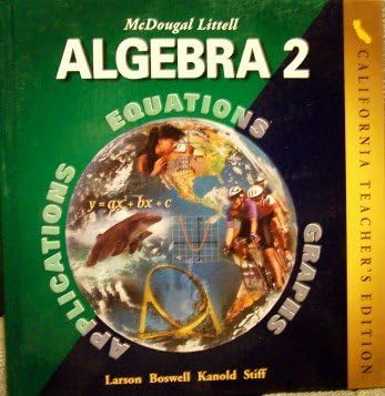 Algebra 2 (CA) (TE) Hardcover – January 1, 2001