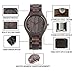 Shangdongpu Men's Wooden Watch,Dark Sandalwood Watch with Wooden Band and Japan Quartz Movement for Men Luxury Design
