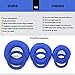 LYNK Cock Ring Black Medical Grade Silicone for Men, Set of 3 Intimate Enhancer Support Rings Small Medium Large, Last Longer Get Harder Erections