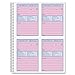 Adams Spiral Bound Phone Message Book, Carbonless Duplicate, 4 Messages per Page, 200 Sets per Book (SC1184D)