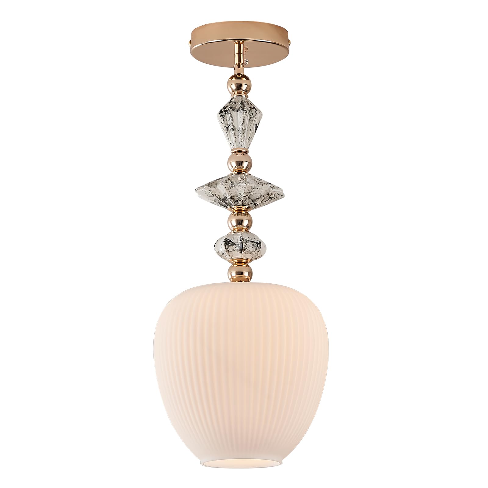 Photo 1 of LTILCVGD Milk White Glass Modern Pendant Light Fixtures Kitchen Pendant Lighting Hanging Pendant Lights for Kitchen Island Dining Room Living Room Bedroom