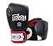 Fairtex Muay Thai Boxing Gloves BGV1 BR Breathable Black/White/Red 16 oz Training & Sparring Gloves for Kick Boxing MMA K1
