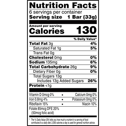 RICE KRISPIES TREATS HOMESTYLE MARSHMALLOW SNACK BARS, KIDS SNACKS, LUNCH SNACKS, CINNAMON SUGAR FLAVOR, 6.98OZ BOX (6 BARS)