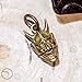 Evil Oni Retro Solid Brass Hannya Pendant Keychian Accessory Handwork Mens Lucky Pendant Necklace Gift (32 cm for Hannya)