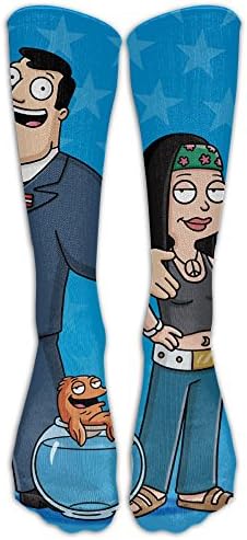 Yvun Unisex American Dad Casual Cotton Crew Socks For Men And Women-Running &amp; Fitness-Best Medical,Nursing,Travel &amp; Flight Socks