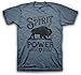 God Gave Us A Spirit of Power Christian T-Shirt (Large), Blue