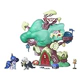 Collection My Magic Pony Friendship Is Magic - Jeu de bibliothèque Spooky en chêne doré - Jouez avec Twilight Sparkle et Zecora dans ce jouet magique et amusant - Parfait pour les enfants de 3 ans et plus - Collection 11 pièces