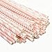 ZOOYOO Paper Straw 100pc For Parties,Birthdays,Weddings,Baby Showers And Celebrations (Pink)