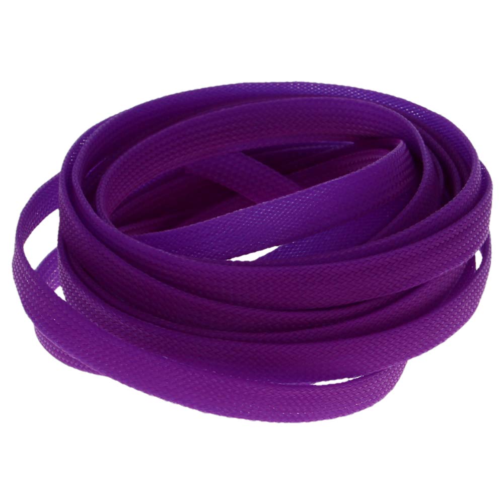 Othmro 1Pc Cable Tidy Sleeve, 5m Cable Protector, Desk Cable Management Cable Organizers Wire Tidy for TV/PC USB Cable, Pet Cable Protector, Purple (Width: 10mm)