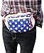 Juvale American Flag Fanny Pack for Women and Men, Patriotic USA Crossbody Bag with Adjustable Waist Belt Straps for 4th of July (15 x 5 x 3 In)