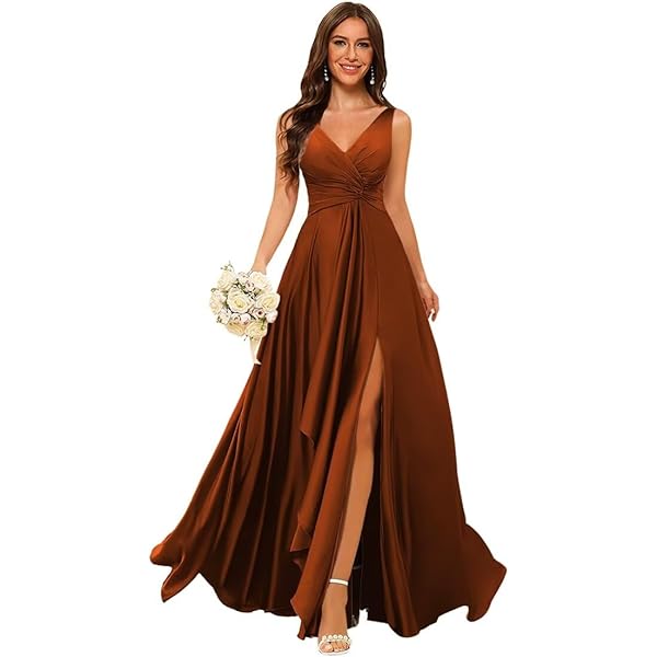 bridesmaid dresses under 50 dollars Ever-Pretty Inclusive Plus Size Off the Shoulder Chiffon Bridesmaid Dress with Thigh Split main image 1