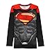 Men's Compression Long Sleeve Running Fitness Workout Base Layer Shirt (L, SuperRed)