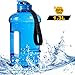 2.2L Half Gallon and 1.3L 550ml Big Capacity Large Water Bottle Water Jug Container BPA Free Plastic with Carrying Loop Leakproof Water Bottle for Fitness Camping Training Bicycle Gym Outdoor Sports