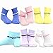 Naartjie Kids Girls Cotton Crew Scalloped Cuff Socks 6 Pack (6-8Y)