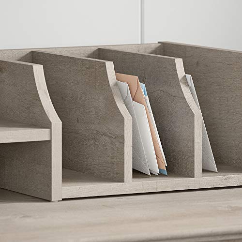 Bush Furniture Key West Desktop Organizer in Washed Gray Pricepulse
