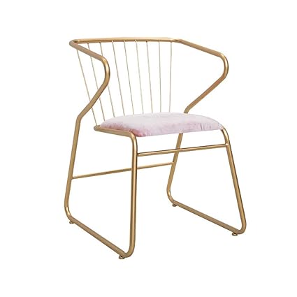 Amazon Com Dining Chairs Metallic Iron Bedroom Dressing Chair