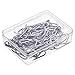 Outus 58 Pack Metal Curtain Hooks Pin-On Drapery Hooks 1.2 by 1 Inch for Window,Door,Shower Curtain(Silver)