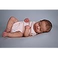 Anano Realistic Reborn Baby Doll Full Body Silicone Waterproof 20 Inch Real Looking Lifelike Sleeping Newborn Baby Girl Dolls Loulou Life Like Toddler Washable Baby Doll, White