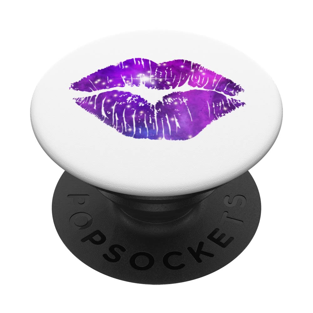 Lips Kiss Design Birthdays and Valentine's Day Girls Women PopSockets Swappable PopGrip