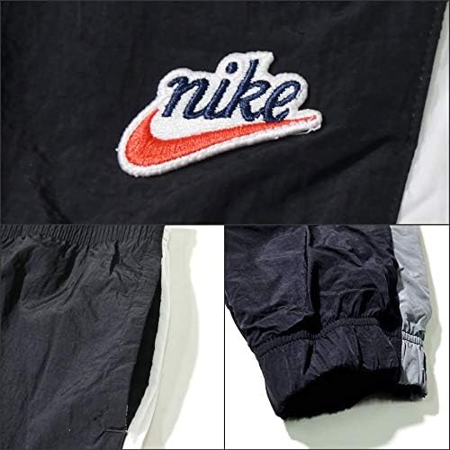 Amazon ナイキ Nike ナイロンパンツ 大きいサイズ メンズ Usaモデル トラックパンツ ワンポイント サイドライン スポーツ ジャージ ブラック L 並行輸入品 ジャージボトム 通販