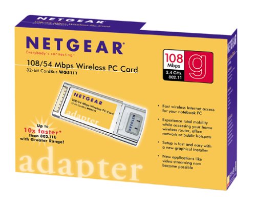 NETGEAR WG511T Super-G Wireless PC Card