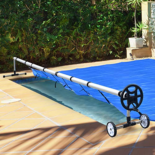 Usinso Solar Cover Reels for Inground Swimming Pool Swinming Pool Cover