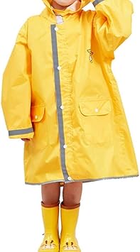 Falaiws Regenmantel Poncho Mit Kapuze Madchen Jungen Kinder Unisex Regenjacke Cape Regenkleidung Mit Reflektierendem Streifen Niedliches Tiermuster Polyester Ohne Regenstiefel Amazon De Haustier
