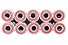 FGen 100pcs Low Noise Motor Dedicated 608RS Skateboard Bearing Fingertip Gyro Special Bearing(Red)