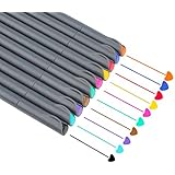 NIUTOP Colored Pens Bullet Journal Pens Planner Accessories Fine Tip Markers Fine Line Pens for Drawing Passion Planner,0.38 mm Gel Pen Sets,10-Count