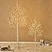 Hairui Lighted Birch Tree Plug in 4FT 72 LED White Twig Tree with Lights for Thanksgiving Christmas Room Decorations Indoor Outdoor
