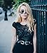 SojoS Metal Frame Double Color Flash Mirrored Aviator Womens Sunglasses SJ1032 With Black Frame/Black and Grey Lens
