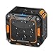 Boomph Portable Bluetooth Speaker for Shower or Outdoor Water Resistant & Shockproof : Rechargeable, Enhanced 10 Hr Battery, Pairs All Bluetooth Devices (Orange)