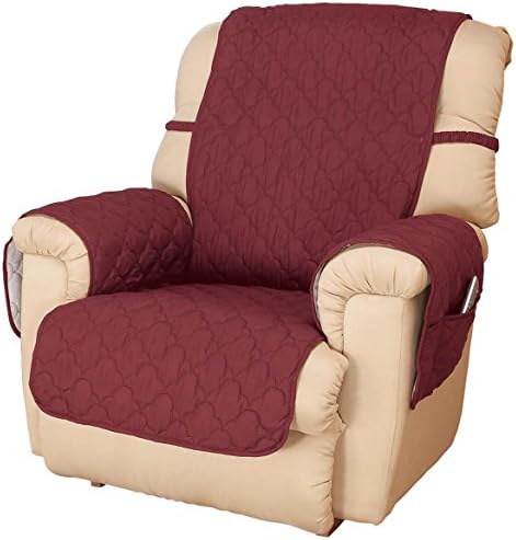 OakRidge Deluxe Microfiber Recliner Chair Cover, Burgundy