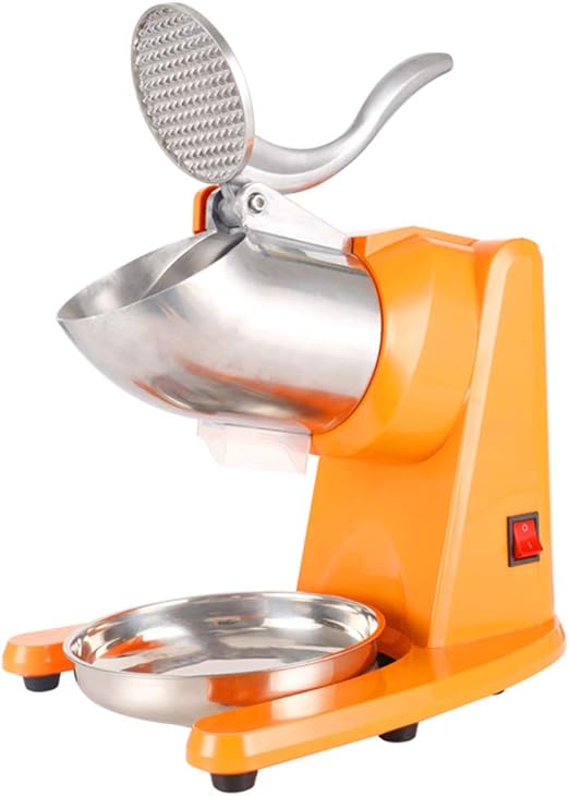 Amazon Com Machine Ice Crusher 300w Electric Ice Shaver Machine Shaved Ice Snow Cone Maker Machine Crusher Shaving Ice 95 Kg H Commercial Pro Home Kitchen Orange Kitchen Dining
