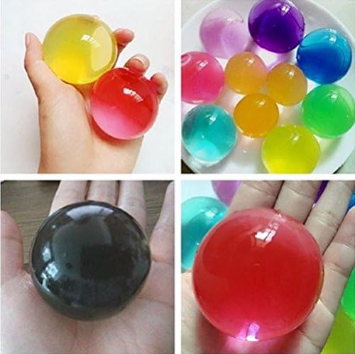 100 Pcs Super Large Water Beads, Water Growing Jelly Balls, Vase Filler for Wedding Party Decoration Kids Toy Plant Crystal Soil