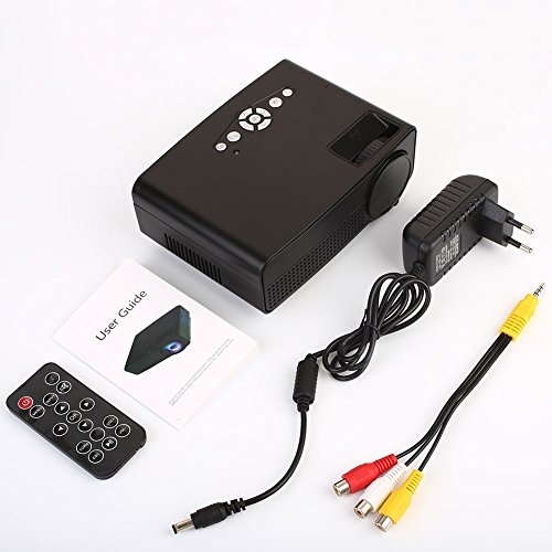 Hanbaili (US Plug)3000 Lumens LCD Mini Projector, Multimedia Home Theater Video Projector Support 1080P HDMI USB SD Card VGA AV Home Cinema TV Laptop Game iPhone Android Smartphone with HDMI Cable - Thumbnail 6