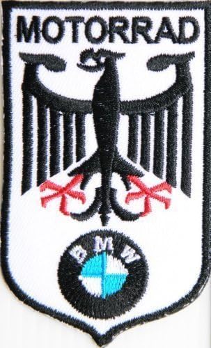 BMW Germany Eagle Motorcycles Motorrad Biker Logo Jacket T-shirt Patch Size: 2"width X 3.5"height