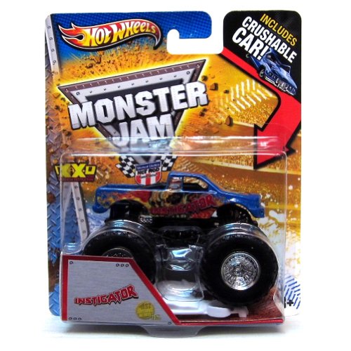 Instigator 1st Editions New Dec Hot Wheels Monster Jam Truck 1:64 w/ Crushable Car 2013 Decade of Maximum Destruction MAX-D