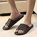 Qianle Men's House Slippers Anti-slip Home Shoes Bathroom SlipperBlack 44 US9.5