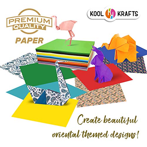 Origami Paper 100 Origami Paper Kit Sheets 20 Colors 6x6 with 25 Origami Book Easy Projects