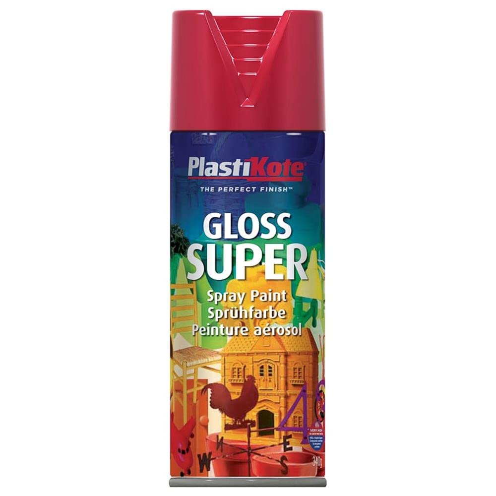 Plasti-Kote 1120 400ml Super Gloss - Bright Red
