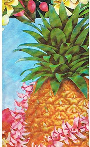 Hawaiian Luau 'Pineapple Luau' Plastic Table Cover (1ct)