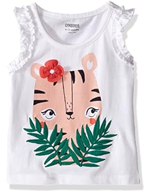 Baby Girls' Short Sleeve Graphic Animal Tee